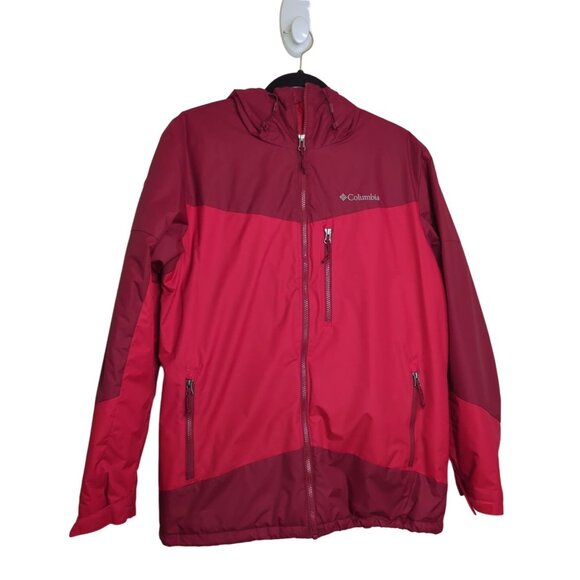 Columbia Men's Wister Slope Insulated Jacket Red Thermal Coil Hooded Size M - Picture 1 of 12